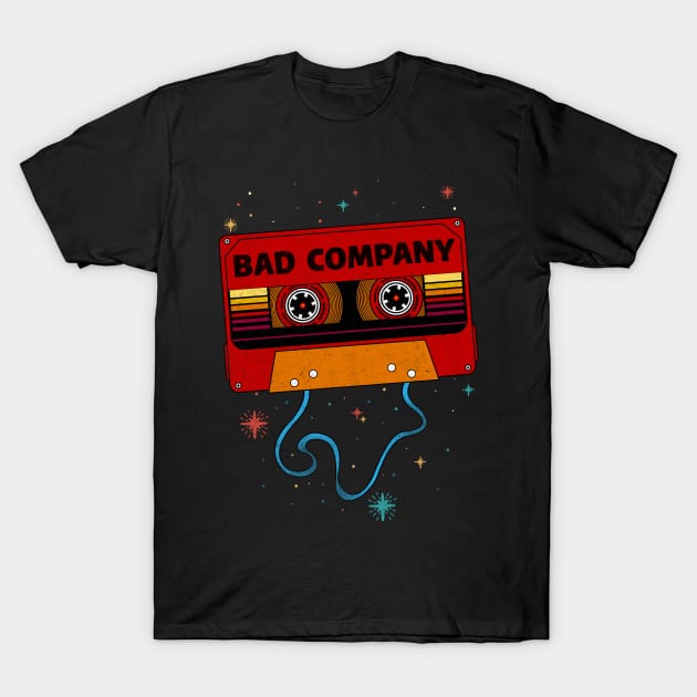 Bad Company / Retro Vintage Cassette Tape / Music Fanart T-Shirt by EliseOB